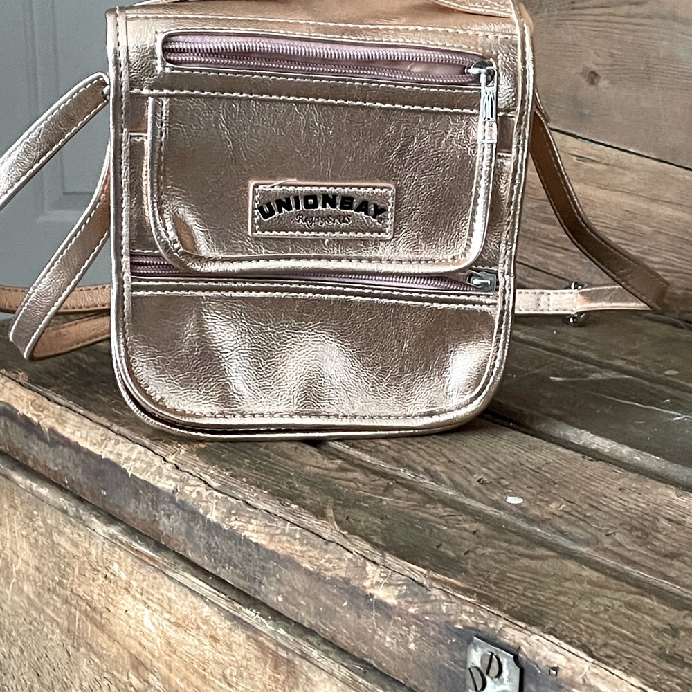 Beautiful brand  rose gold union bag handbag